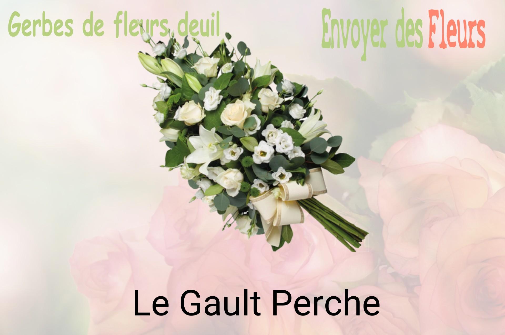 Gerbe de fleurs de deuil livrée à Le Gault-Perche